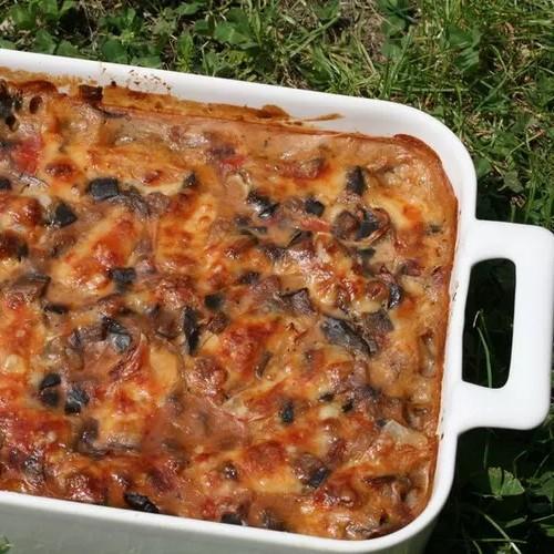 Gratin aubergine tomate oignons