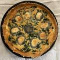 Tarte épinard saumon chèvre
